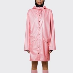 SPRING IS AROUND THE CORNER! RAINS “Pink Sky” Raincoat. New With Tags, Small